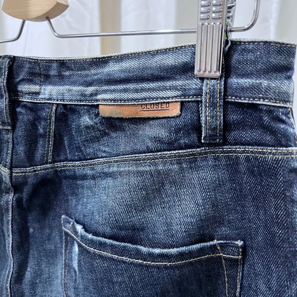 CLOSED Made in Italy Distressed REDDING Denim Jeans Slim Pants - Picture 3 of 14